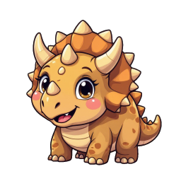 Triceratops Smiling sticker